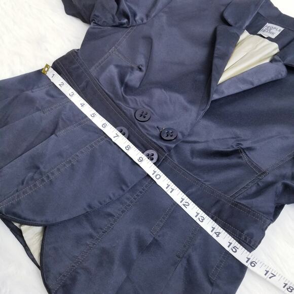 People Like Frank Pleated Black Blazer/Jacket - Picture 8 of 9